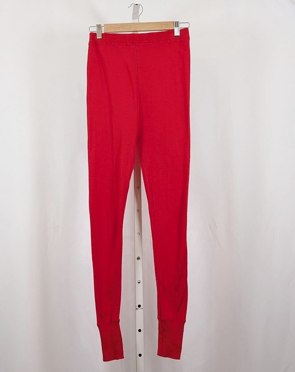 Vintage 80s Pants Base Layer Red REI Meraklon Polypropylene Women's Size L